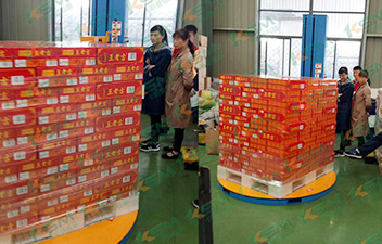 王老吉飲料行業(yè)纏繞包裝機(jī)案例